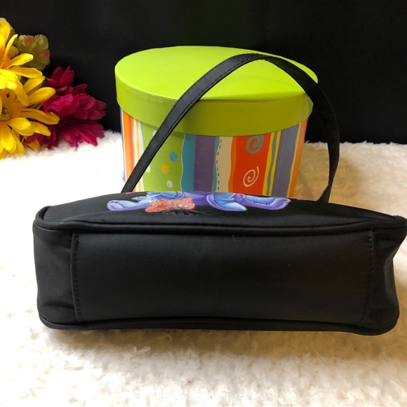 Disney Authentic Beautiful Eeyore Small Black 3-1 Wristlet, Shoulder & Handbag - Picture 7 of 13